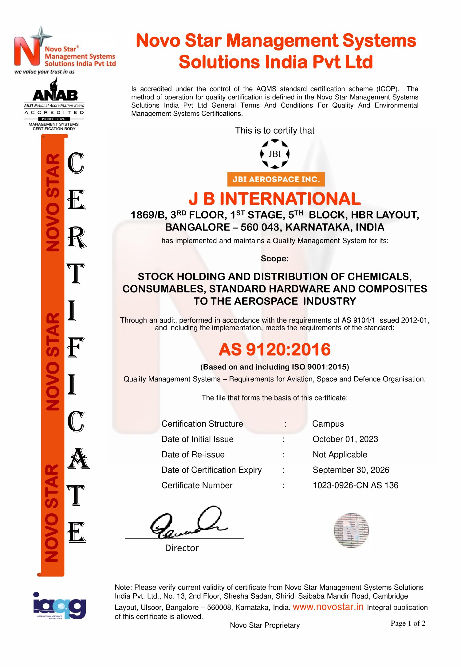 jbi certificate
